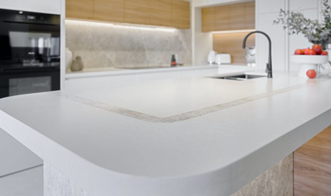 Façonnage parfait de Quartz Silestone